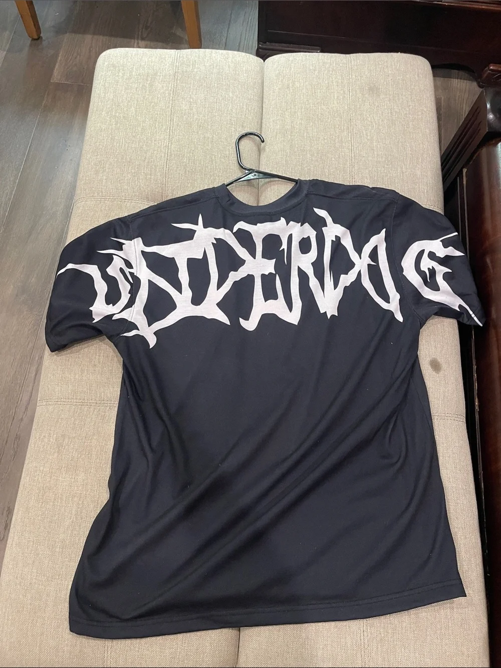 Vivienne Westwood Black Tee with Orange & White Rottweiler Graphic